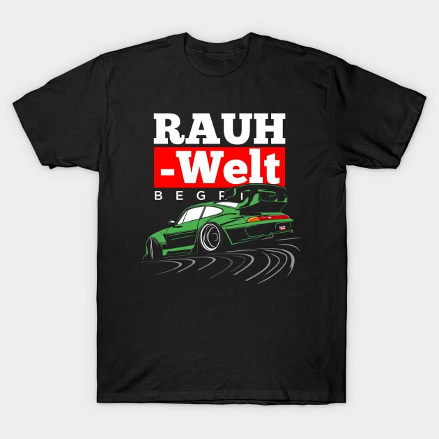 RWB drifting (green) T-Shirt by Rezall Revolution